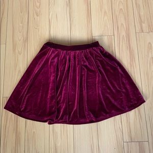 American Apparel Velvet High Waisted Skirt - Sz M